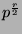 $p^{\frac{r}{2}}$