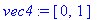 vec4 := vector([0, 1])