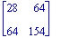 matrix([[28, 64], [64, 154]])