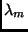 $\lambda_{m}$